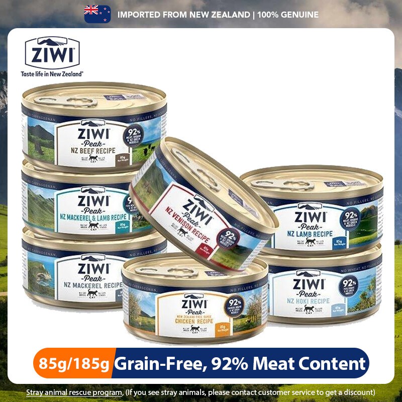 Ziwi อาหารเปียกแมว รสพีค นําเข้า 6 รส 85 กรัม 185 กรัม
