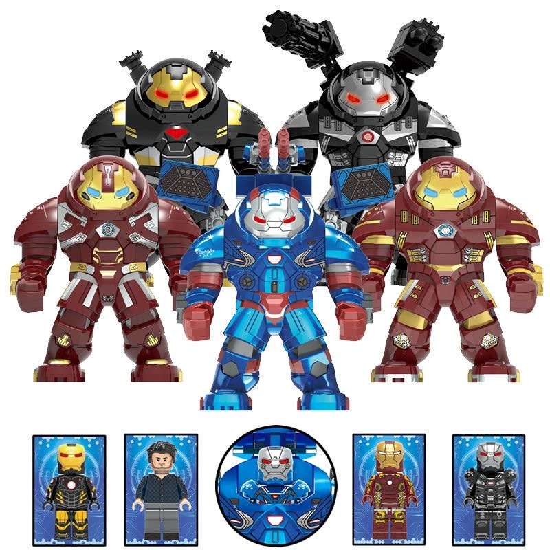 เข้ากันได้กับ Lego Avengers 4 War Robot Building Blocks Minifigure Iron Man Rescue Mecha ของเล่นของข