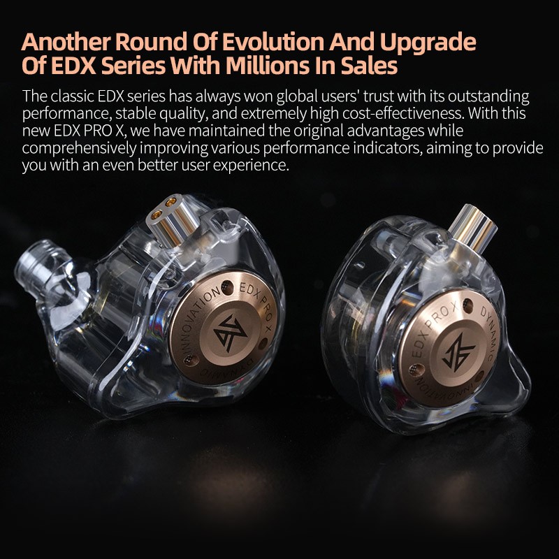 Kz EDX Pro X ชุดหูฟังอินเอียร์ Hi-Fi ไดนามิก บลูทูธ 0.75 0.78 คุณภาพสูง