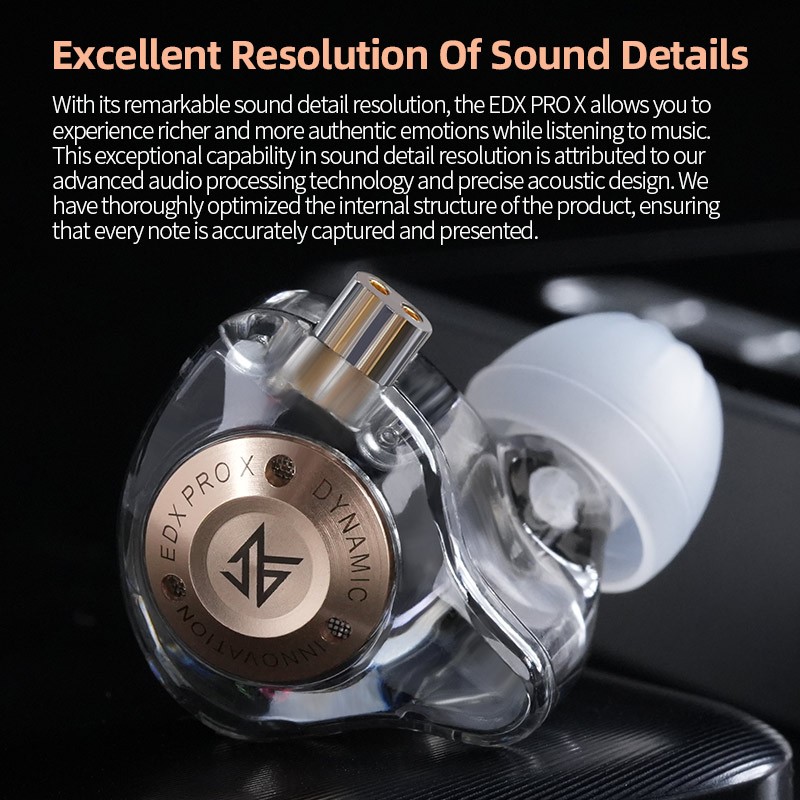 Kz EDX Pro X ชุดหูฟังอินเอียร์ Hi-Fi ไดนามิก บลูทูธ 0.75 0.78 คุณภาพสูง