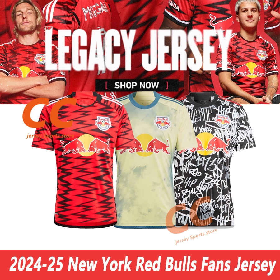 New York Red Bulls Soccer Football Jersey เสื ้ อกีฬา 2023-24-25 คุณภาพสูง S-4XL แฟนรุ ่ น