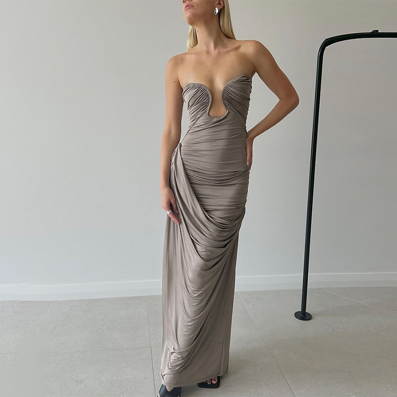 ชุดแม็กซี่เดรส แขนพอง เซ็กซี่ สไตล์ฝรั่งเศส ฮาราจูกุ แฟชั่นฤดูร้อน สําหรับผู้หญิง