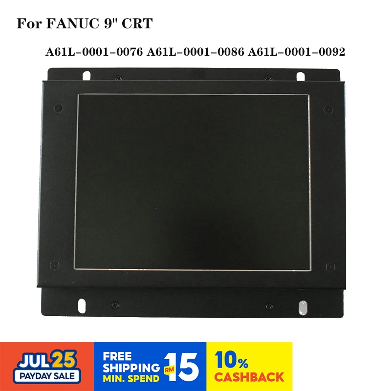 หน้าจอ LCD สําหรับ FANUC 9 นิ้ว CRT A61L-0001-0076 A61L-0001-0086 A61L-0001-0092