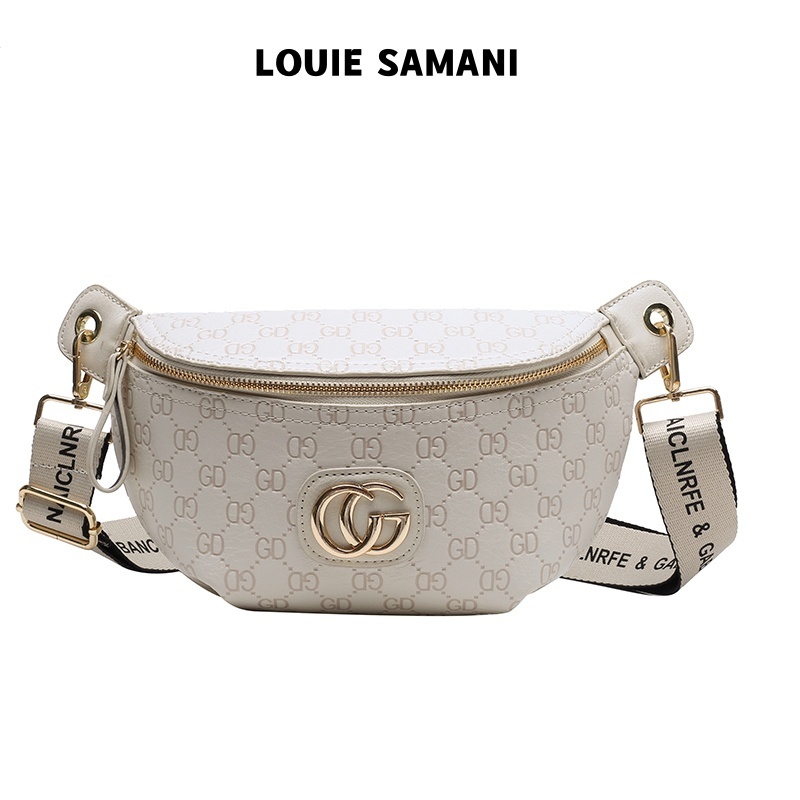 [ LOUIE SAMANI ] กระเป๋าสะพายไหล่ คาดอก คาดเอว กระเป๋าสะพายข้าง ลําลอง สําหรับสตรี