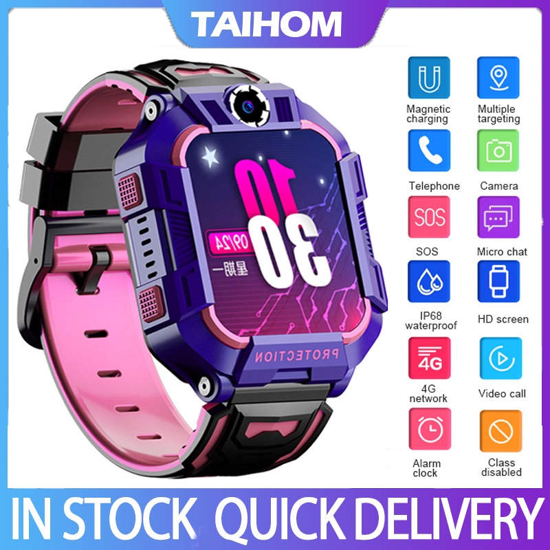 Taihom Q63 นาฬิกาข้อมือสมาร์ทวอทช์ GPS กันน้ํา รองรับซิม 4G สําหรับเด็ก