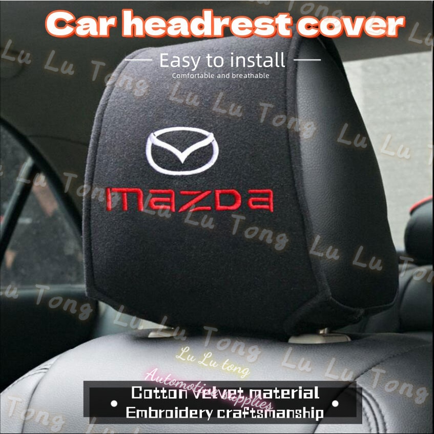 ปลอกหมอน ผ้าฝ้าย หุ้มเบาะรถยนต์ สําหรับ Mazda MAZDA2 MAZDA3 CX5 CX30 CX3 BT-50PRO CX8 MX5 CX9
