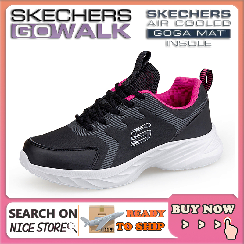 [รองเท้าผ้าใบผู้หญิง] Skechers_ Go-walk รองเท้าผ้าใบ สลิปออน กีฬา รองเท้าส้นแบน Kasut Sukan Wanita Walking Running Girl 6IFM