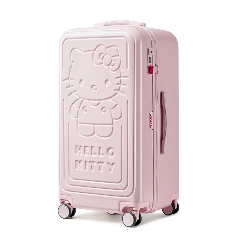Donna store☆กระเป๋าเดินทาง 20 นิ้ว กระเป๋าเดินทาง ล้อลาก ลาย Hello Kitty สีชมพูน่ารัก สําหรับนักเรียนหญิง