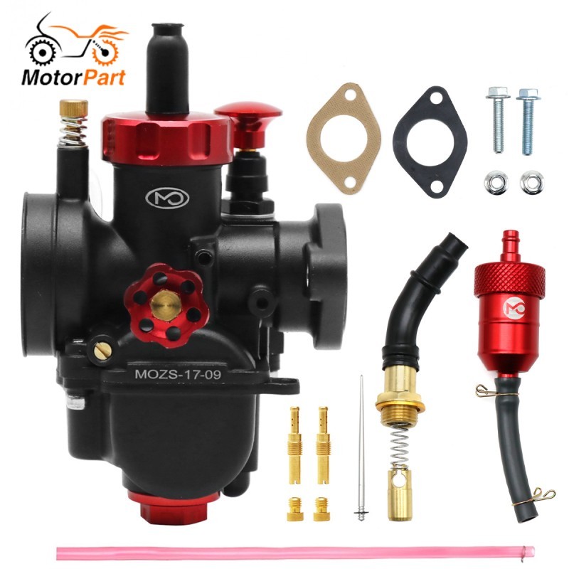 MOTOPARTS SHOP 17/19/22/24/26/28mm PE Carburetor with Jet set 2/4T 80-250cc engine for Most Motorcycles