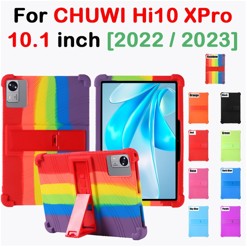 เคสแท็บเล็ต ซิลิโคนนิ่ม หนา กันกระแทก พร้อมขาตั้งวาง สําหรับ Chuwi Hi10 XPro 10.1 นิ้ว 2023 2022 Hi1