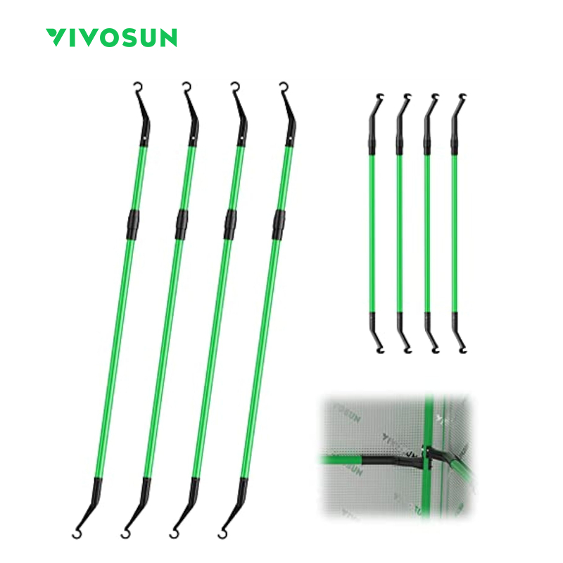 VIVOSUN ชุดเต็นท์ปลูกต้นไม้ CFM สูง เสาสีเขียว 24 นิ้ว -48 นิ้ว