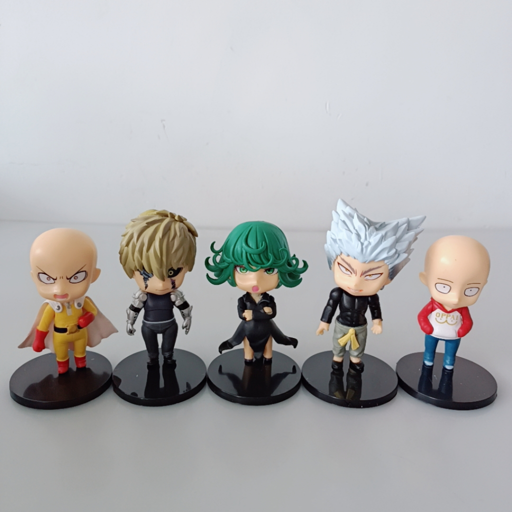 ฟิกเกอร์ PVC อนิเมะ One Punch Man Saitama Saitama ขนาด 10 ซม. ของเล่นสําหรับเด็ก เก็บสะสม ของขวัญ 5 ชิ้น ต่อชุด