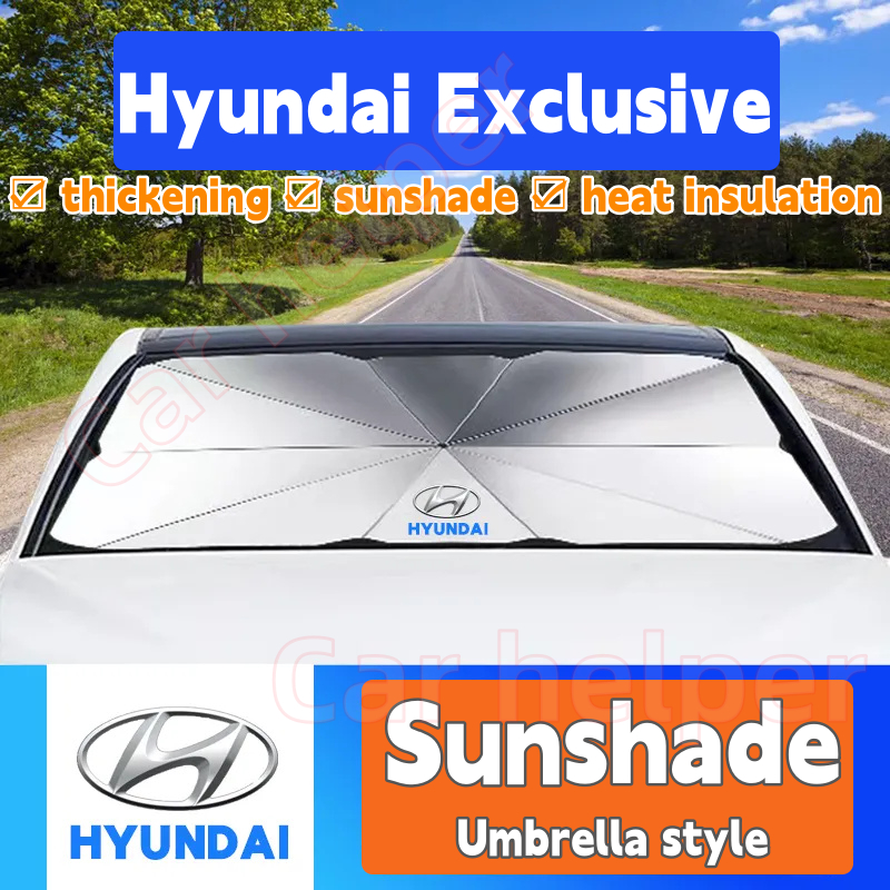 ม่านบังแดดรถยนต์ ด้านหน้า มีฉนวนกันความร้อน สําหรับ Hyundai H-1 staria Tucson Elantra veloster
