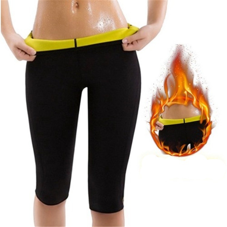 ผู้หญิง Neoprene ซาวน่า Capris กางเกง, Hot Shapers เผาผลาญไขมันเหงื่อกางเกงออกกําลังกาย Tummy Control Body Shaper สําหรับการลดน้ําหนัก