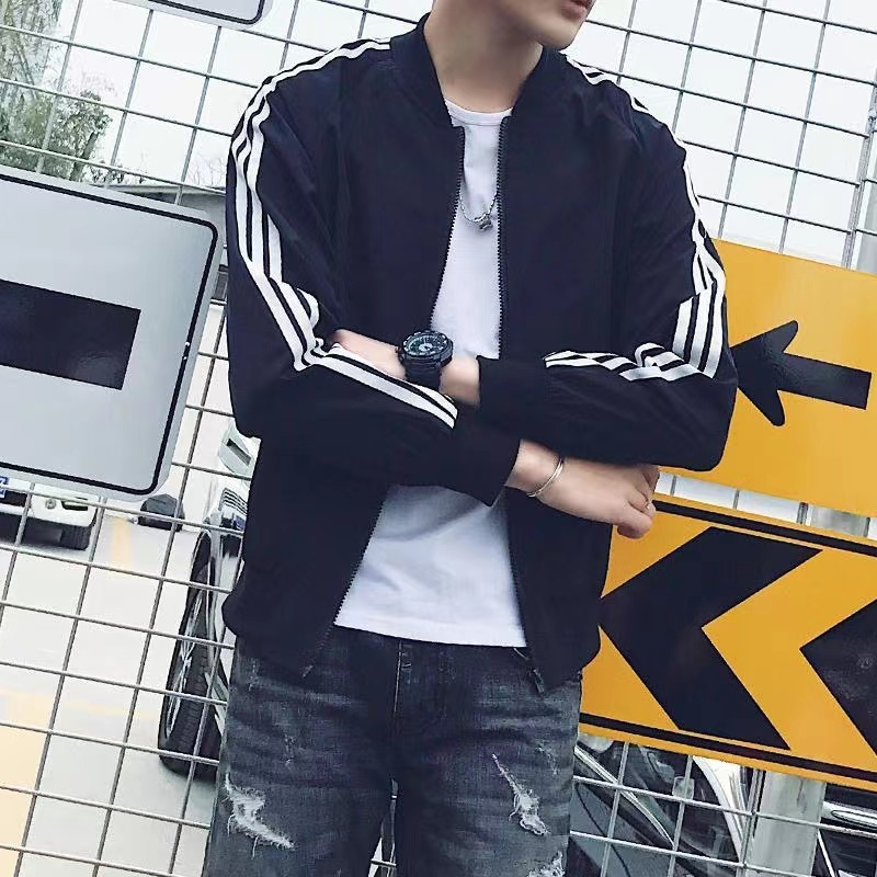 เสื้อแจ็กเก็ตกันหนาวลําลอง น้ําหนักเบา แฟชั่นฤดูใบไม้ผลิ สไตล์เกาหลี สําหรับผู้ชาย