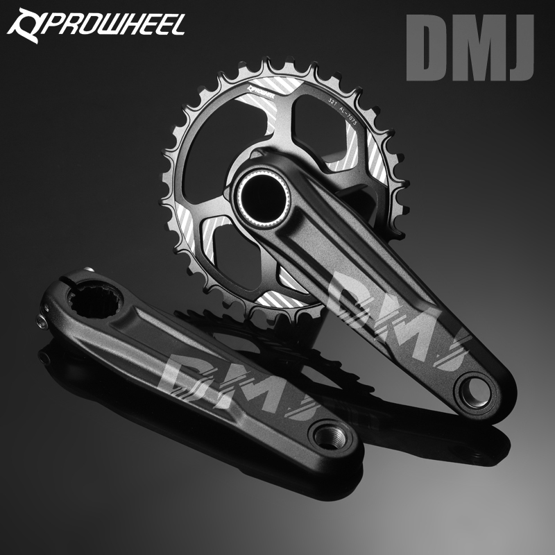 Prowheel DMJ MTB จักรยาน Crankset จักรยาน crank GXP Direct Mount 7075 AL-ALLOY Chainring 28T/30T/32T/34T/36T/38T