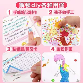 20s แห้งเร็ว กาวแข็ง รูปร่างปากกา สีลูกกวาด แห้งเร็ว ความหนืดสูง สร้างสรรค์ เครื่องเขียนนักเรียน
