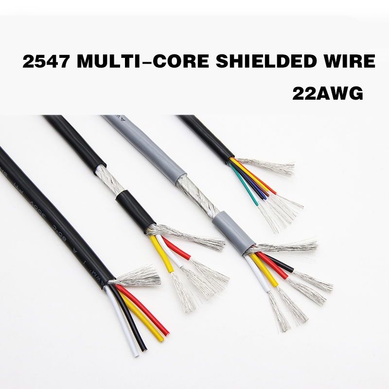 2547-22AWG Multi-Core Shielding Cable 2-Core 3-Core 4, 5-Core Control Signal Cable สายสัญญาณเสียง US