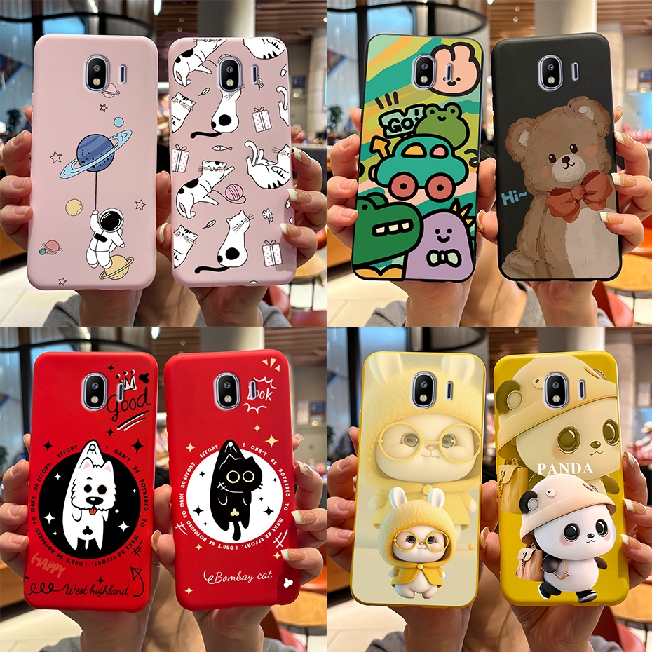 เคสซิลิโคนนิ่ม ลายกระต่ายแพนด้าน่ารัก สําหรับ Samsung Galaxy J4 2018 Samsung J4 J400 SM-J400F 5.5 นิ้ว