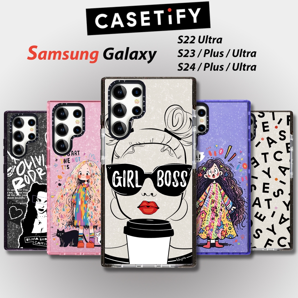 เคสโทรศัพท์มือถือ ลายจุด เด็กผู้หญิง แต่งกลิตเตอร์ สําหรับ Samsung Galaxy S24 Ultra S24 Plus S23 S23 Ultra S23 Plus S22 Ultra