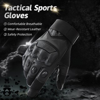 WEST BIKING ถุงมือยุทธวิธี ถุงมือมอเตอร์ไซค์ ถุงมือขับรถมอเต…