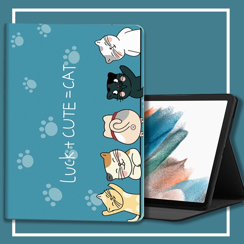 ใหม่ เคสโทรศัพท์มือถือหนัง pu ฝาพับแม่เหล็ก พร้อมช่องใส่บัตร สําหรับ Samsung Galaxy Tab A7 Lite 8.7 นิ้ว 2021 SM-T220 T225