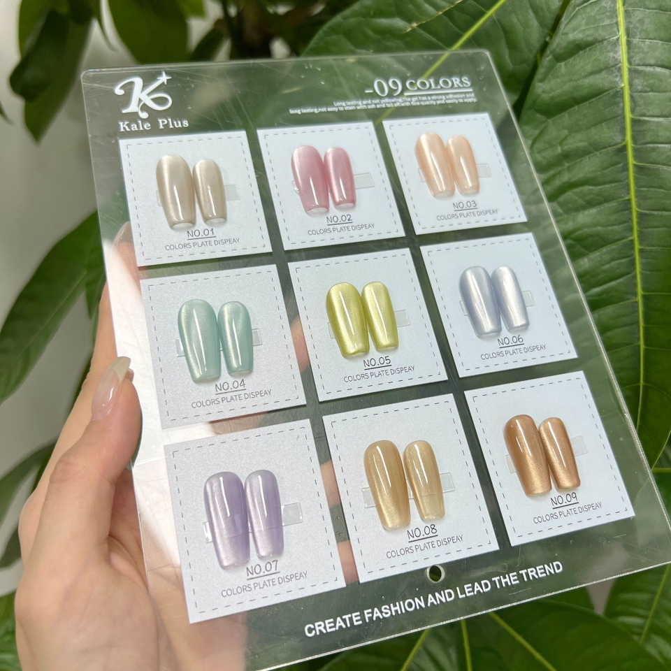 สีลูกแก้วสีเจล kale plus CBMY cat's eye เนื้อแน่นผงแม่เหล็กประณีต สีเล็ฐเจลลูกแก้วพอร์ซเลนขาว สีทาเล็บเจล ต้องอบ 8ml