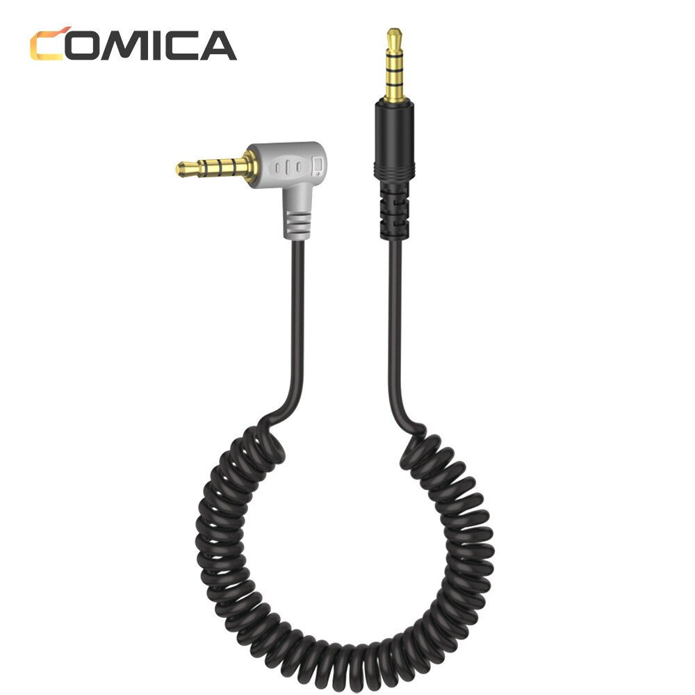 Comica CVM-DR-SPX 3.5 มม. TRRS-TRRS สายไมโครโฟนสําหรับสมาร์ทโฟนและไมโครโฟน