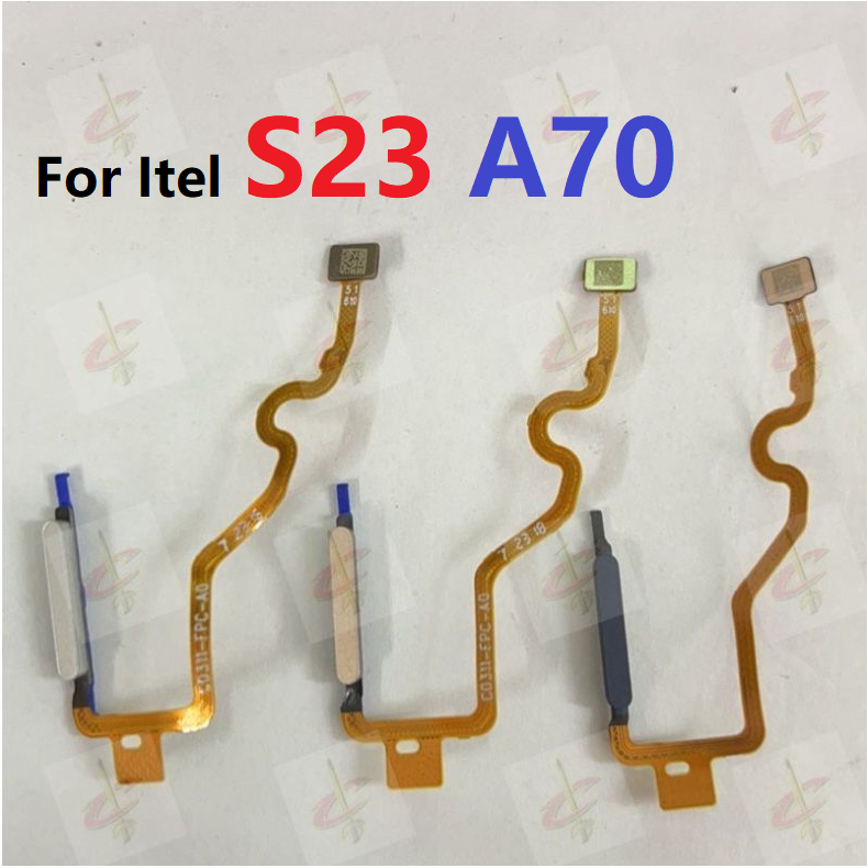 ลายนิ้วมือ แพรปุ่มโฮมสแกนนิ้ว ( Finger ) ปุ่มเปิดปิด สําหรับ Itel S23 A70 S665L A665L