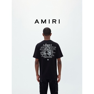 เสื้อยืด พิมพ์ลายโลโก้ AMIRI's สําหรับผู้ชาย
