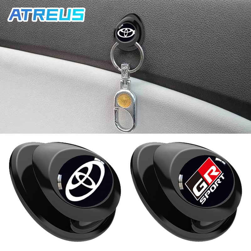 Toyota ตะขอเเขวนในรถยนต์ ตะขอเก็บของ ตะขอเอนกประสงค์บนรถ ตะขอเกี่ยวภายในรถ สำหรับ Toyota Prius Fortuner Corolla Cross CHR Camry Wish Vios Veloz Estima Sienta Yaris Ativ Altis Sienta bZ4X Hiace Hilux Revo