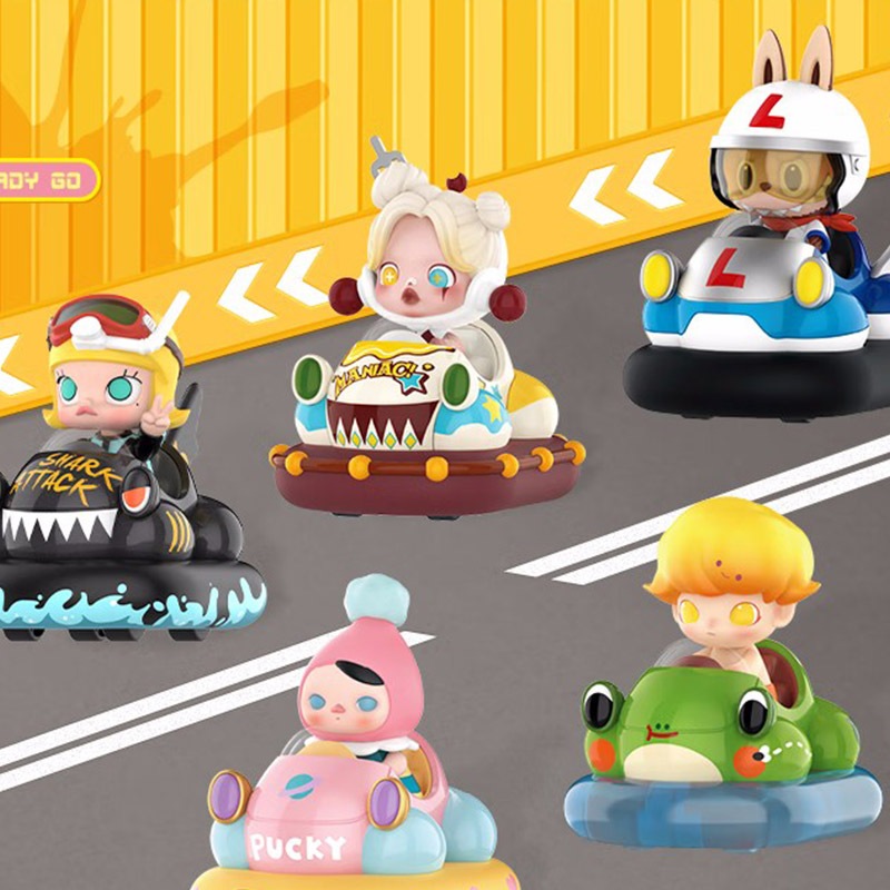 Pop MART POPCAR crybaby bumper car popmart ฟิกเกอร์กันชนรถยนต์ ของขวัญวันเกิด