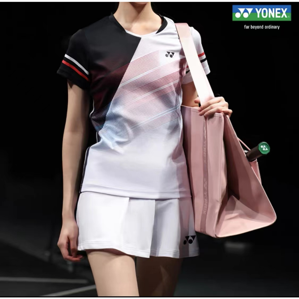 Yonex ชุดกีฬาแบดมินตัน เสื้อยืด แขนสั้น แห้งเร็ว ระบายอากาศ เทนนิส ปิงปอง การแข่งขัน การฝึกอบรม ทีมซื้อเครื่องแบบทีม สําหรับผู้ชาย และผู้หญิง