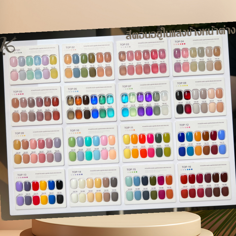 Kale Plus 12ml มี 96 สีให้เลือก สีทาเล็บเจลเซ็ตสีโปร่งแสง สีสวยธรรมาชาติใช้ทาบ่อยๆ สีทาเล็บ ต้องอบ พร้อมส่ง ส่งในไทย