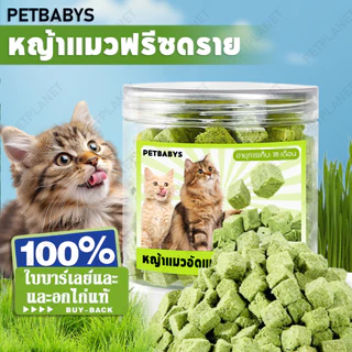 💕พร้อมส่ง!💕 หญ้าแมวฟรีซดราย ขนมแมว 50 กรัม อกไก่ผสมต้นอ่อนข้าวสาลีฟรีซดราย ช่วยสำรอกก้อนขน หอม ทานง่าย