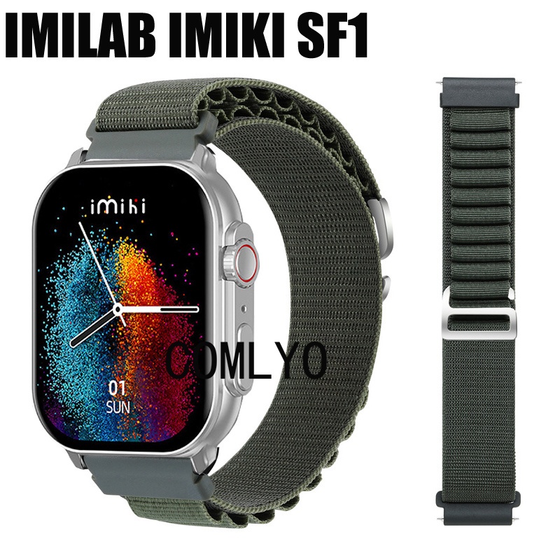 สําหรับ IMILAB IMIKI Watch SF1 สายไนลอน นุ่ม กีฬา สมาร์ทวอทช์ ผู้หญิง ผู้ชาย สาย