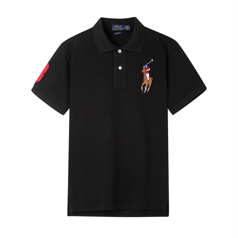 เสื้อยืดโปโลแขนสั้นผู้ชาย แบรนด์ Ralph Lauren ทำจากผ้าฝ้ายแท้ คุณภาพเยี่ยม