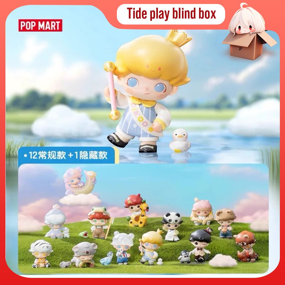 [ 2024 ใหม ่ ] POPMART DIMOO Animal Kingdom Random Box Handmade