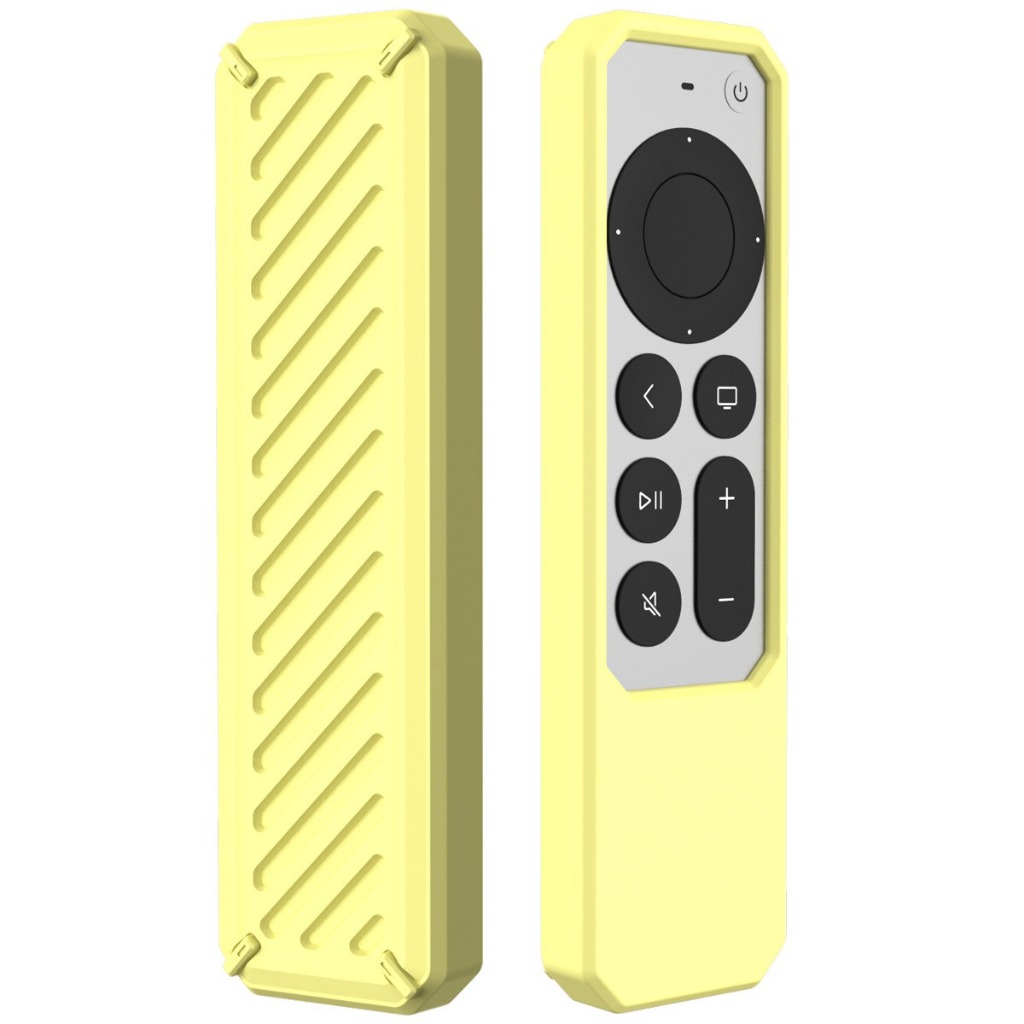 เคสซิลิโคนพร้อมพื้นผิวกันลื่นด้านหลังสําหรับ Apple TV 4K 2021/2022 รีโมทคอนโทรลฝาครอบคราบแบบนุ่ม