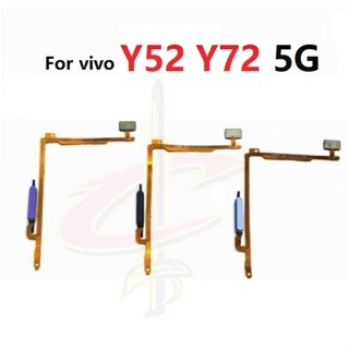 ลายนิ้วมือ แพรปุ่มโฮมสแกนนิ้ว ( Finger ) ปุ่มเปิดปิด สําหรับ VIVO Y52 Y72 5G