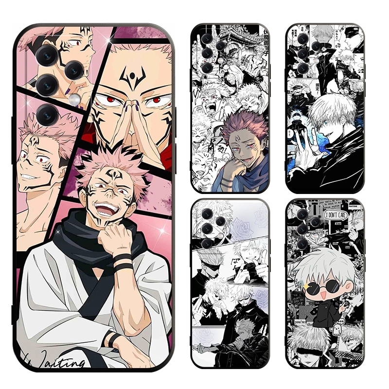 Samsung A03S M02 A02 A02S A31 A04E S8 S9 S10 Plus เคสโทรศัพท์มือถือ ลายการ์ตูน Jujutsu Kaisen Gojo Satoru Ryomen Sukuna สําหรับ