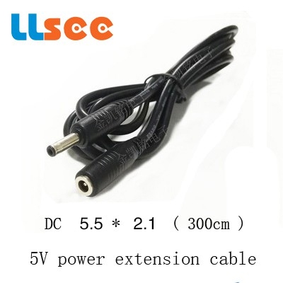 5.5 * 2.1 DC เคเบิ้ลกล้องวงจรปิดพาวเวอร์ซัพพลายสายต่อพิเศษสำหรับชายและหญิงสายไฟกล้องวงจรปิด 12V