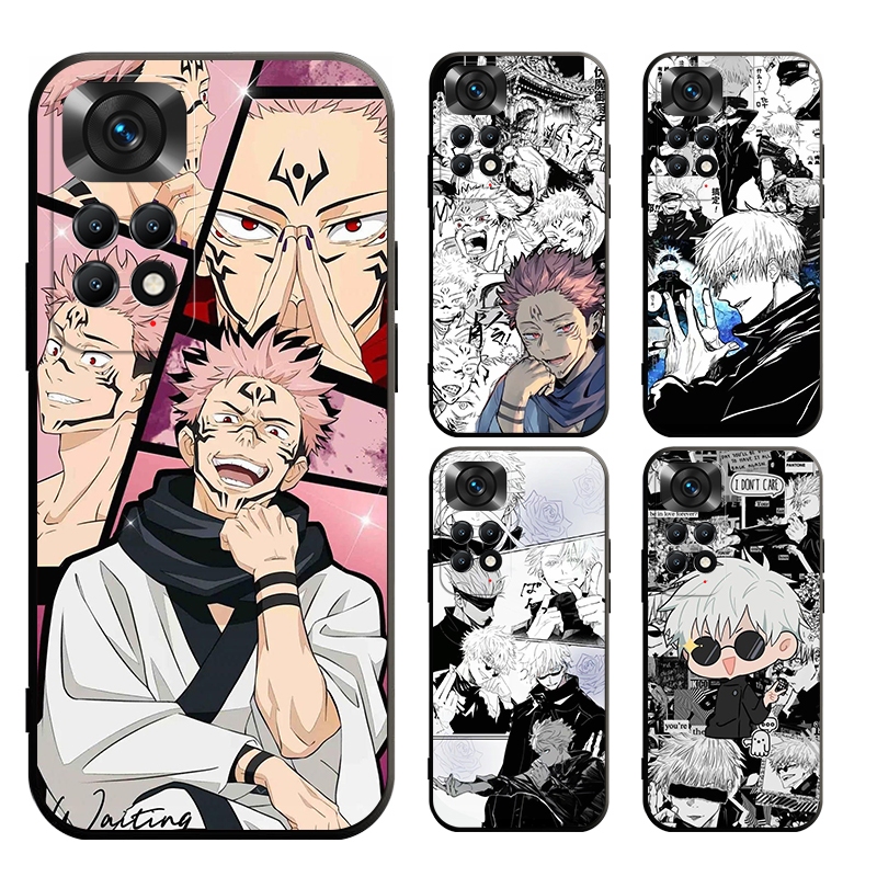 Redmi Note 11 11s 9T 9C 10A 9A 9 9s Pro + 4G 5G เคสโทรศัพท์มือถือแบบนิ่ม ผิวด้าน ลาย Jujutsu Kaisen Gojo Satoru Ryomen Sukuna สําหรับ