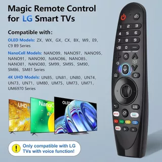 รีโมตคอนโทรล แบบเปลี่ยน สําหรับสมาร์ททีวี LG AN-MR19BA LG Smart TV พร้อมฟังก์ชั่นจดจําเสียง และตัวชี้