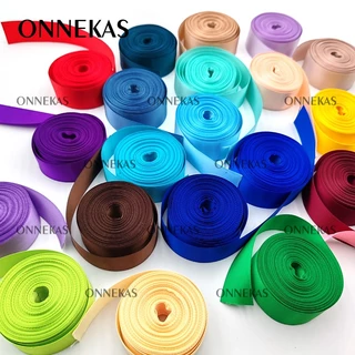ONNEKAS 9Meters 1 "2.5 ซม.25 มม.ริบบิ้นซาตินสองหน้าโพลีเอสเตอร์ 100% เทปซาตินสองด้าน