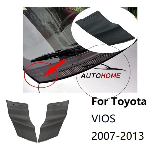 ฝาครอบบานพับเครื่องยนต์สําหรับ toyota vios gen2 2007 2008 2009 2010 2011 2012 2013 ด้านข้าง windscreen ฝาครอบกระจังหน้า
