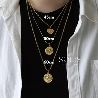 *สร้อยคอนกันน้ำ*ขั้นพื้นฐาน หนาขึ้น บาง ชุบทอง 18K ขั้นพื้นฐานสร้อยคอโซ่ เงิน* แท้ สแตนเลสไทเทเนียม 316L * สร้อยแฟชั่นผู้ชาย ผู้หญิง อยาว เปล่า กึ่ง คอเงินสีทอง NL001