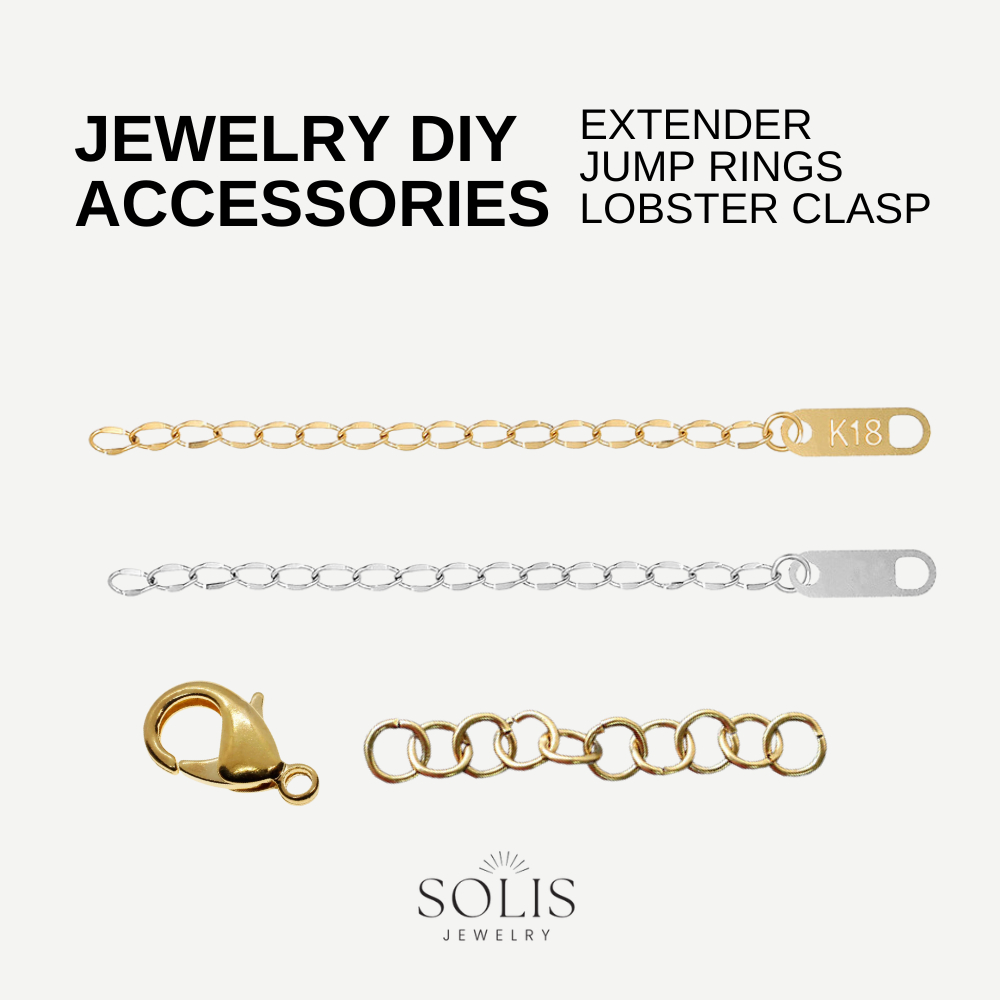 เครื่องประดับ DIY อุปกรณ์เสริม 18K Extender 5 ซม.เปิดแหวนกระโดดแยกแหวนกุ้งก้ามกรามสําหรับเครื่องประดับทําสแตนเลส