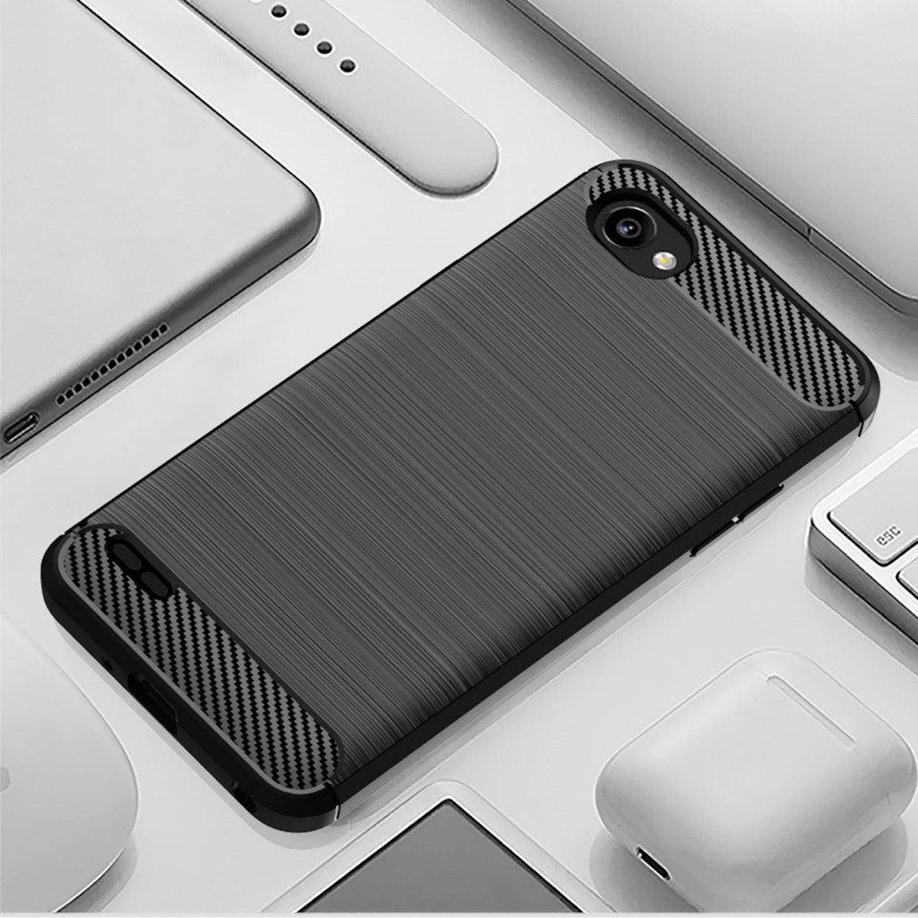 เคสโทรศัพท์มือถือ คาร์บอนไฟเบอร์ ผิวด้าน กันกระแทก หรูหรา สําหรับ LG Q6 Plus Q6+ q6plus lgq6 LG Q6 A