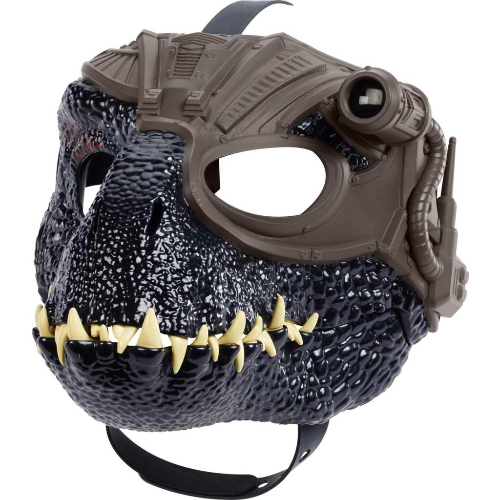 Jurassic World Track 'n Roar Dinosaur Mask with Tracking Gear Light &amp; Sound Indoraptor Role-Play &amp; Costume HPH28 Jurassic World Track 'n Roar หน้ากากไดโนเสาร์ พร้อมไฟเกียร์ติดตาม และเสียง สําหรับสวมบทบาท และเครื่องแต่งกาย HPH28